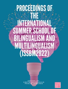 Publication cover: Proceedings of the International Summer School of Bilingualism and Multilingualism (ISSBM2022)