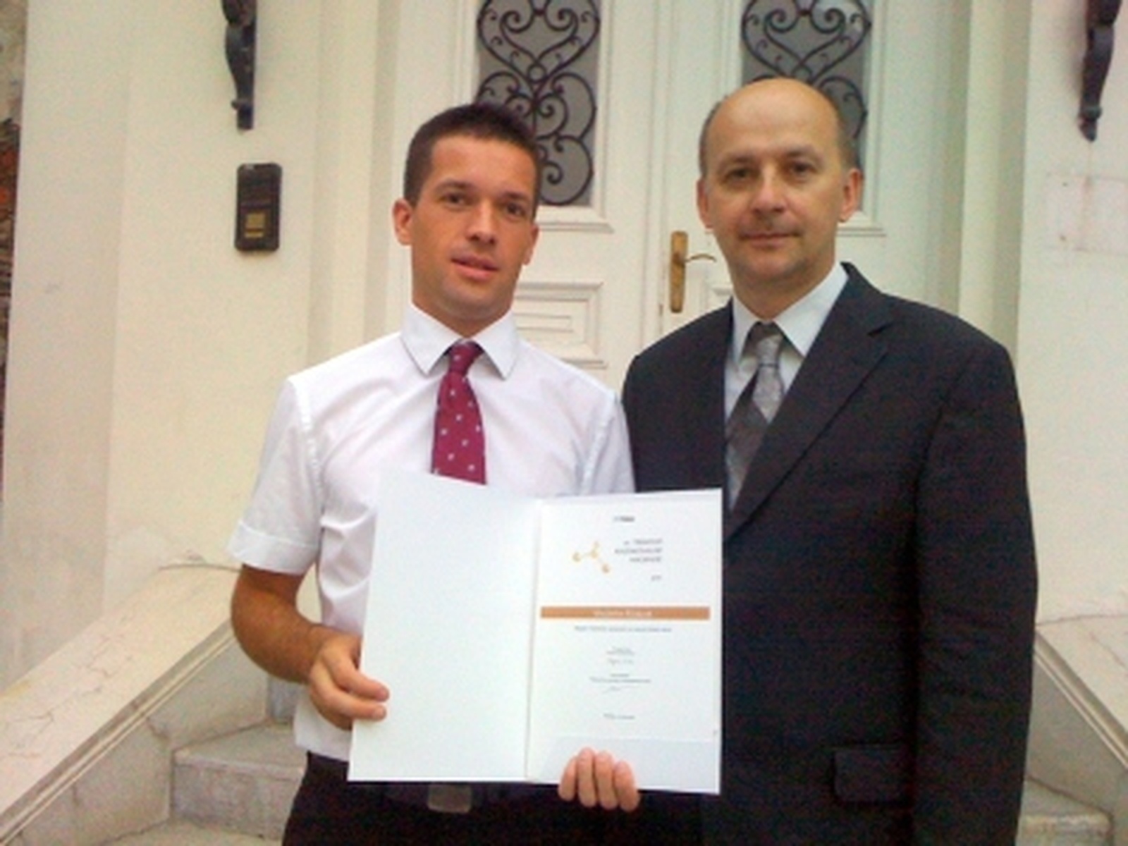 "10th Trimo Research Award 2011" awarded to graduate of the School of Engineering and Management of the University of Nova Gorica"