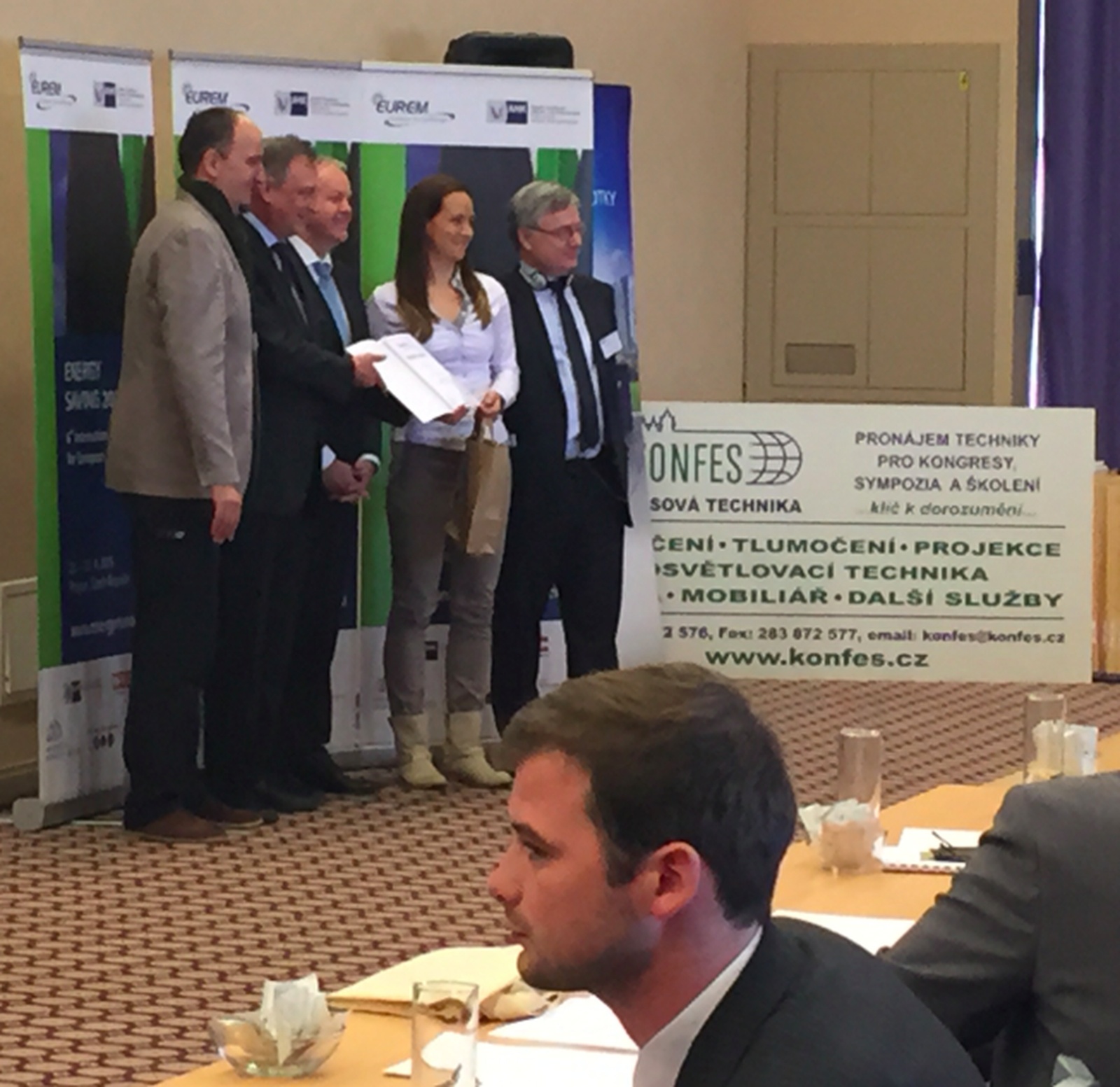 A graduate of the University of Nova Gorica, Ivana Kacafura, received an award for the best energy concept