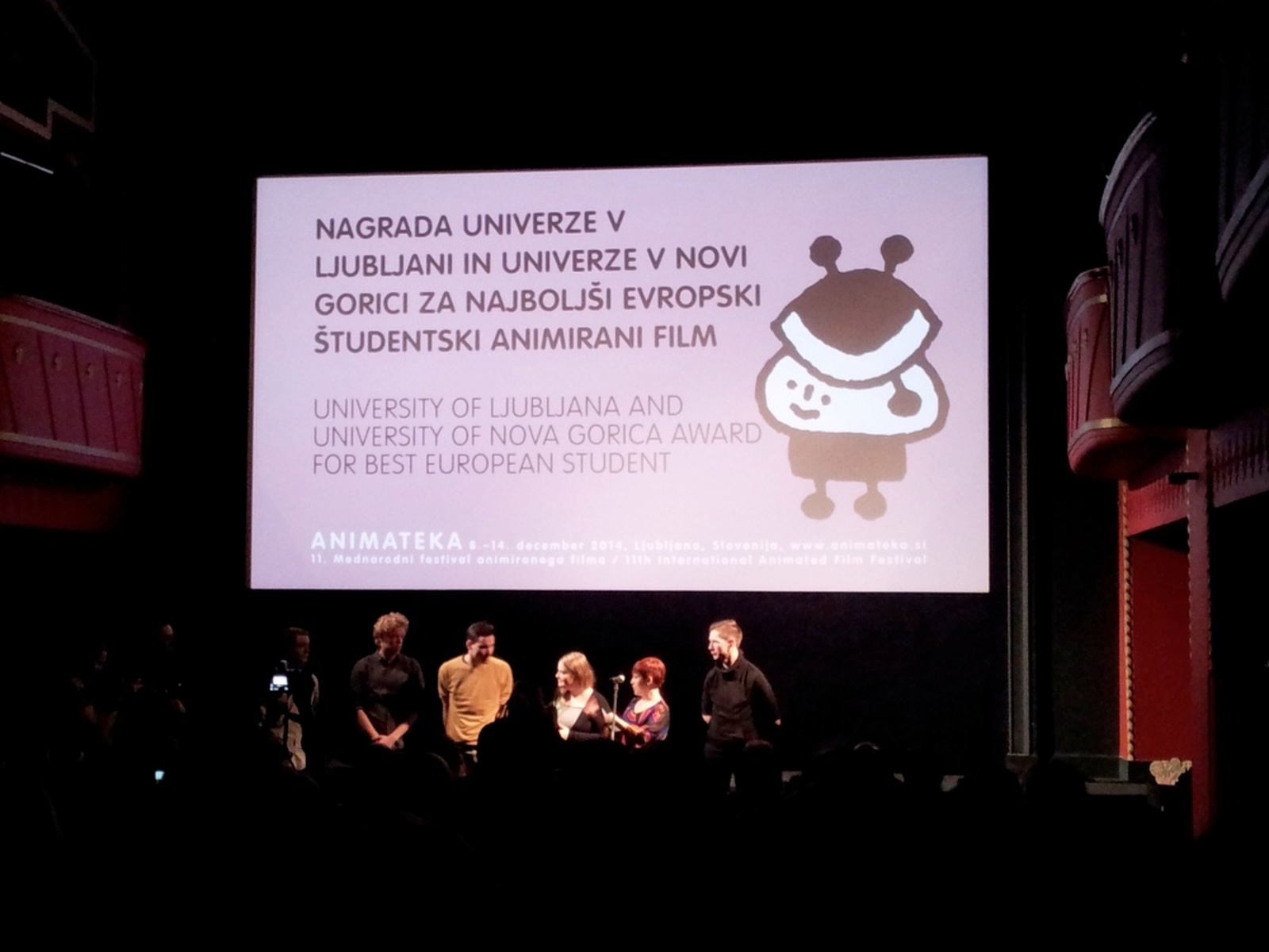 Animateka – The Award of the University of Nova Gorica for the Film “The Shirley Temple”