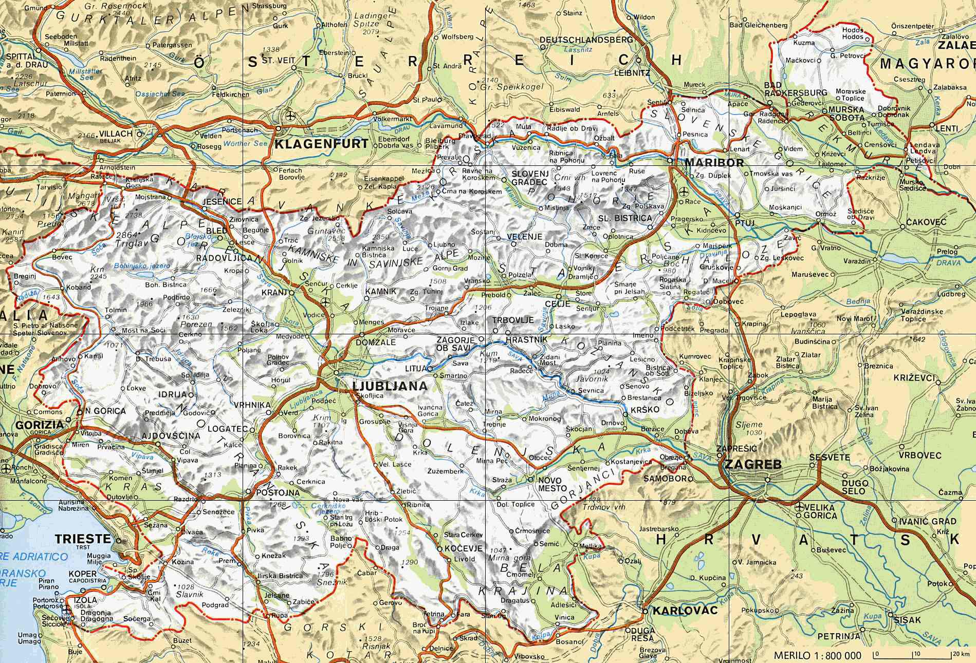 mapa slovenije ConSOLE XVII mapa slovenije