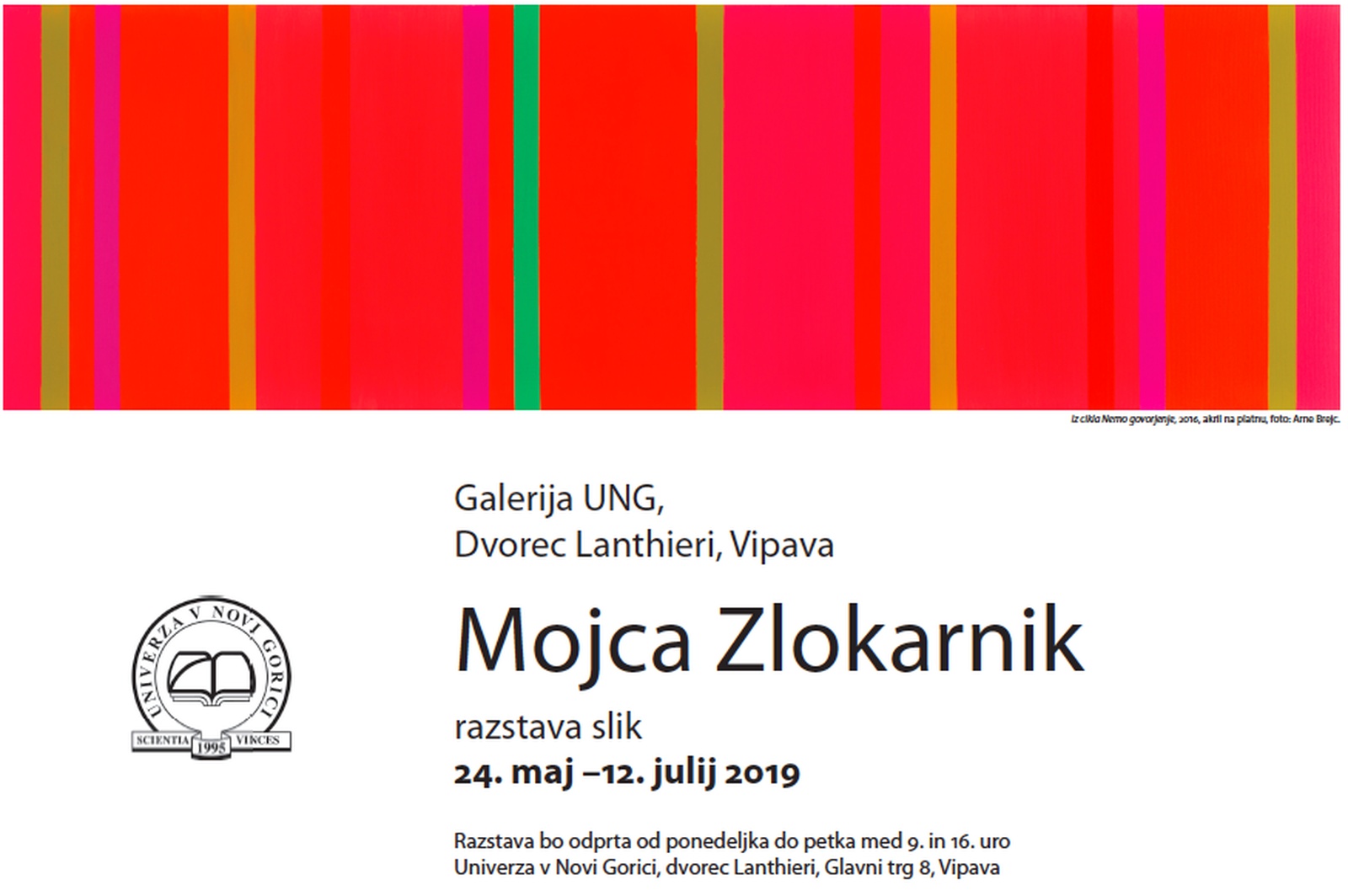 Invitation to the new University of Nova Gorica’s Gallery  opening