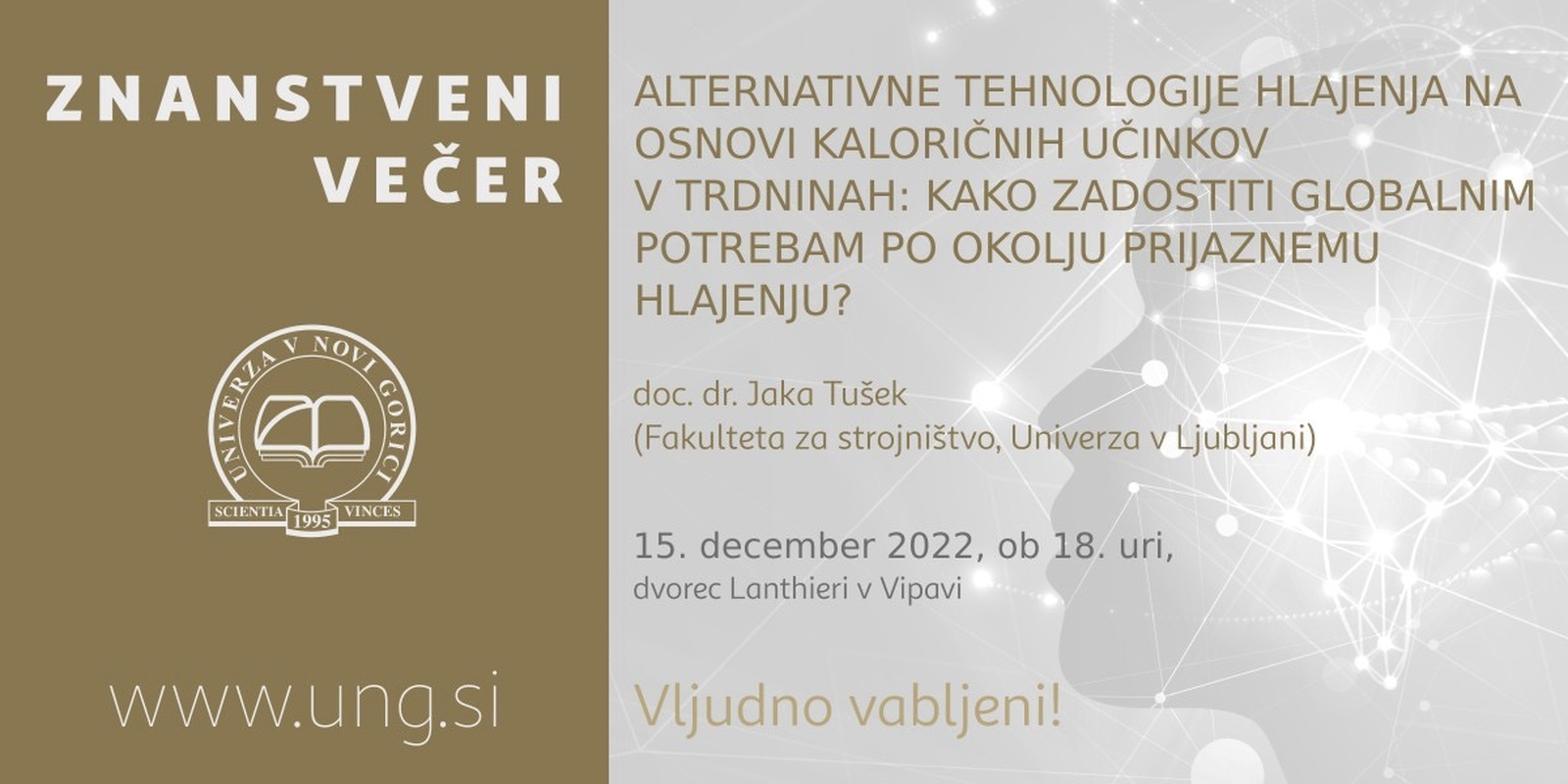 Predavanje v okviru Znanstvenega večera