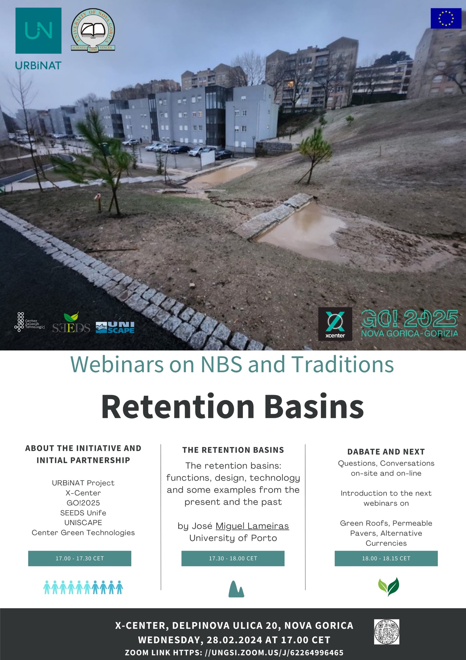 Vabilo - Webinar on NBS and Traditions (Retention Basins)