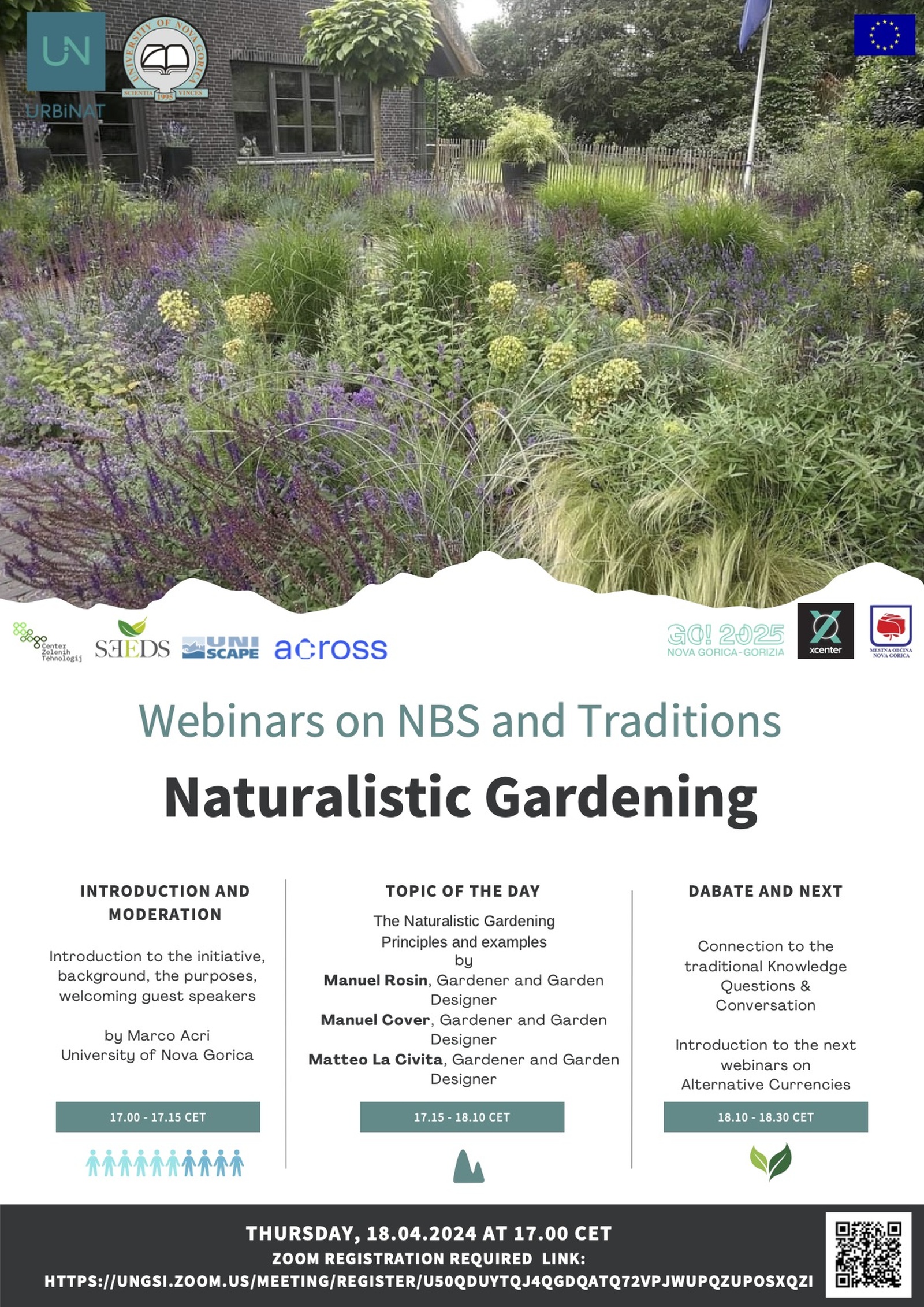 Vabilo na spletni dogodek Naturalistic Gardening